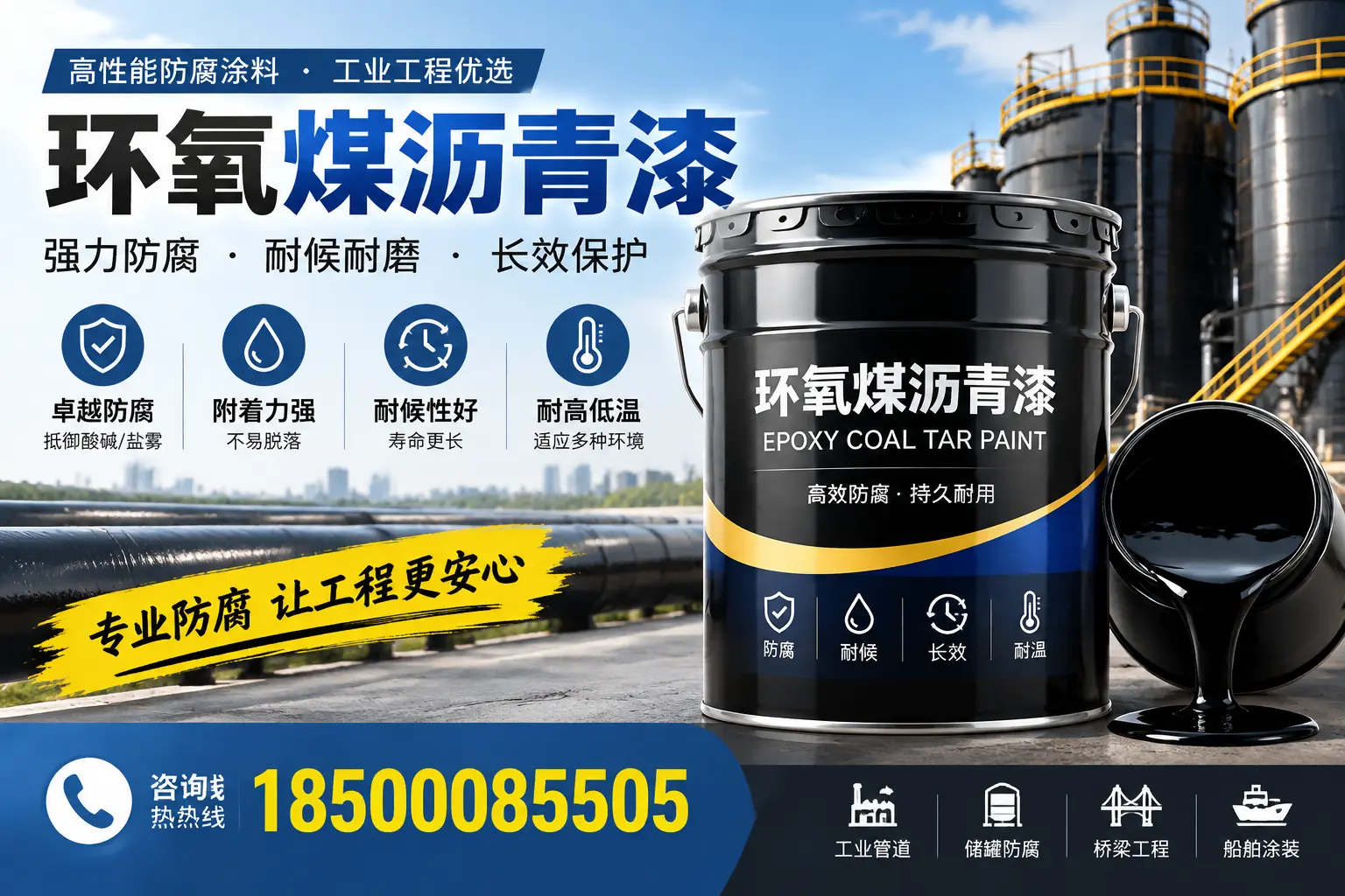 环氧煤沥青漆的施工方法与注意事项，确保在蚌埠顺利完成